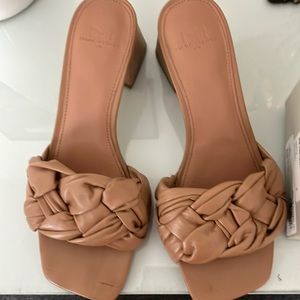 Gently worn woven sandal